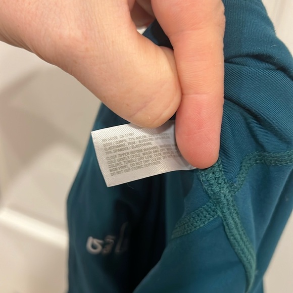 GAP Workout Capris Womens Teal Green Size Large - Picture 7 of 7